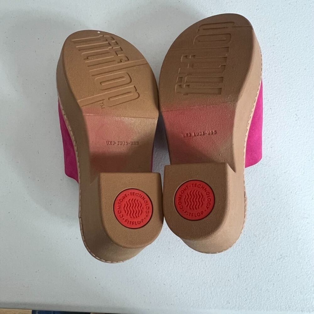 Fitflop Hot Pink Suede Mules Size 5 - Picture 11 of 13